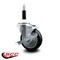 Service Caster 4'' Black Poly Swivel 7/8'' Expanding Stem Caster with Brake SCC-EX20S414-PPUB-BLK-TLB-78 - alternate 4